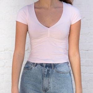 pink brandy melville gina top